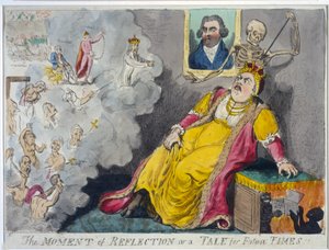 لحظة التأمل أو حكاية لـ Future Times ، حانة. 1796 (النقش اليدوي) بواسطة إسحاق كروكشانك